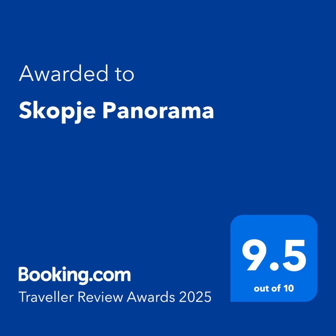 Appartamento Skopje Panorama Esterno foto